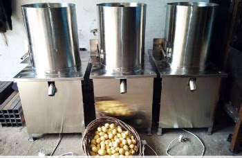 Stainless Steel Automatic Commercial Potato Peeler Machine, Voltage : 220V, Power : 1-3kw at ...