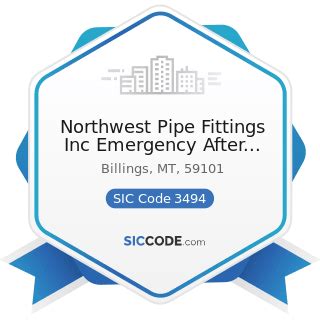 Northwest Pipe Fittings Inc Emergency... - ZIP 59101