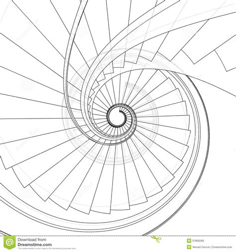 Spiral Staircase Drawing at GetDrawings | Free download