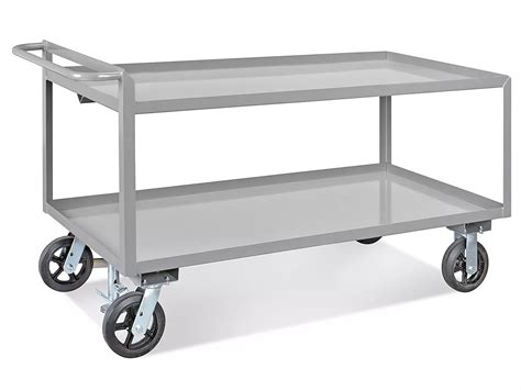 Uline Jumbo Steel Cart - 66 x 30 x 36" H-4985 - Uline