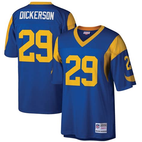 Mens Los Angeles Rams Eric Dickerson Mitchell & Ness Blue 1984 Retired Player Vintage Replica Jersey