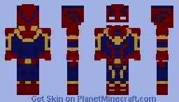 Captain Marvel MCU Minecraft Skin