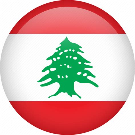 Lebanon, circle, country, flag, national icon - Download on Iconfinder