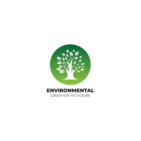 Premium Vector | Green logo for environmental green for the future