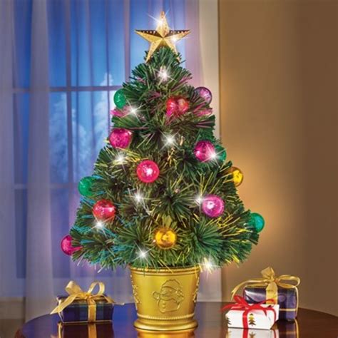 Fiber Optic 24 Inch Tabletop Christmas Tree - Walmart.com