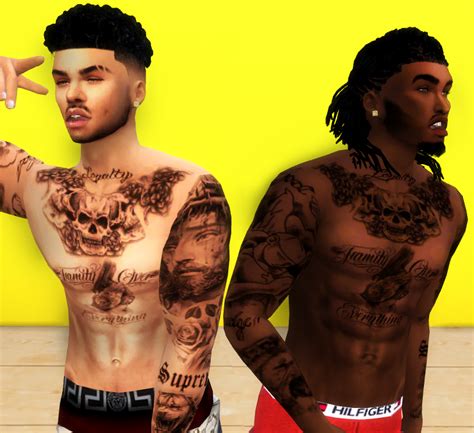 XxBlacksims Tattoos | Sims 4 tattoos, Sims 4 body mods, Sims 4 teen