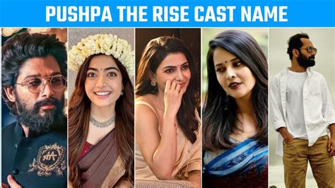 Pushpa The rise cast, Real name, Full Star cast & Crew (2024) - Fancy Flick