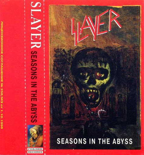 Slayer – Seasons In The Abyss (1997, Cassette) - Discogs