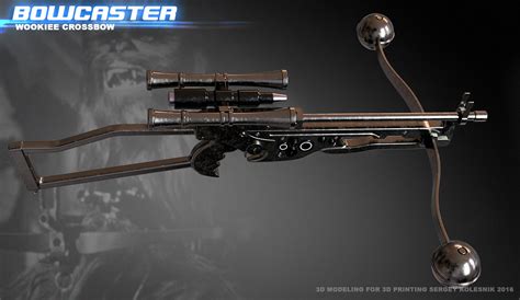 Bowcaster Wookiee Crossbow 3D print model on Behance