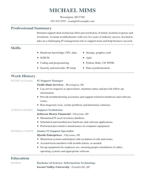 Technical Resume Examples to Use in 2024