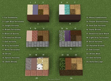 Some building palette ideas! : r/Minecraft