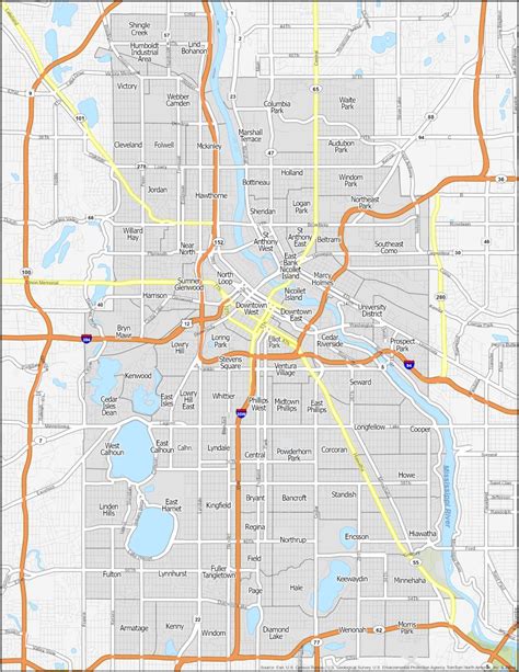 Minneapolis Neighborhood Map - GIS Geography