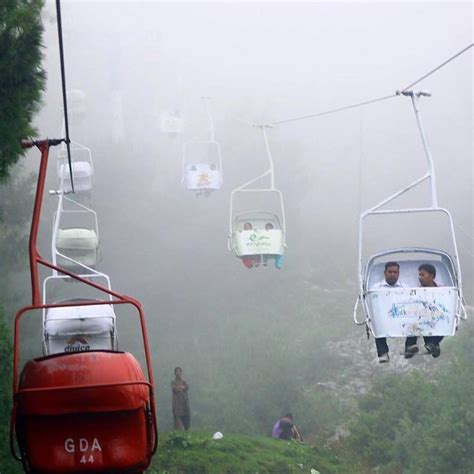 Ayubia Chairlift, Murree | Murree, Hill station, Foggy weather