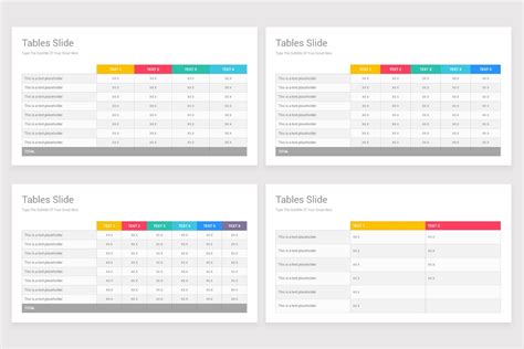 Tables PowerPoint Presentation Template | Nulivo Market