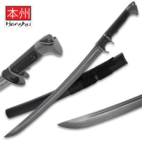 Honshu Damascus Sub hilt Wakizashi And Sheath