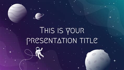 Space Themed Powerpoint Template Free