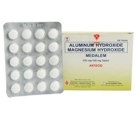 Aluminum/Magnesium 200 mg / 100 mg Tablet - Diamond Laboratories, Inc.