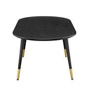 Modway Vigor 47 Oval Coffee Table EEI-4214-BLK | Comfyco