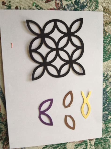 Stamping up lattice die cut. Small fish, ears, eyes. Really all the ...