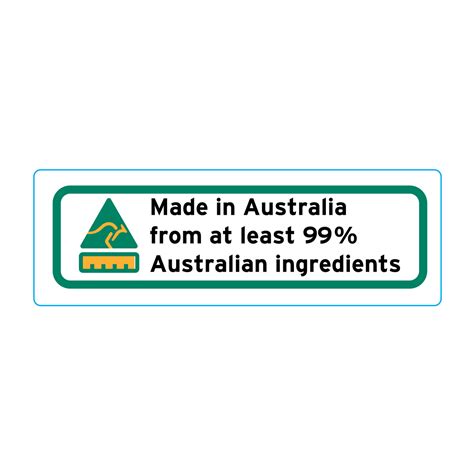 Made In Australia From At Least 99% Australian Ingredients Stickers – – CountryofOriginLabelling ...