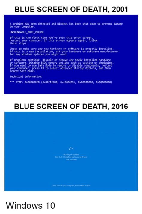 Blue screen of death Memes