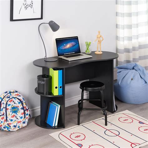 Kurv Compact Student Desk with Storage Black - Prepac #GamingComputerStudent | Student desks ...