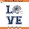 Dallas Cowboys Helmet Love SVG, Dallas Cowboys Logo SVG, NFL Football Team SVG File - Doomsvg
