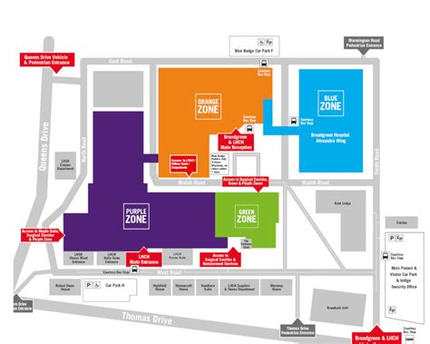 Royal Liverpool Hospital Department Map