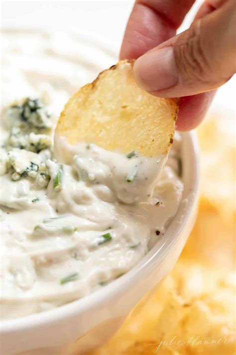 Blue Cheese Dip {Easy Appetizer Recipe} | Julie Blanner