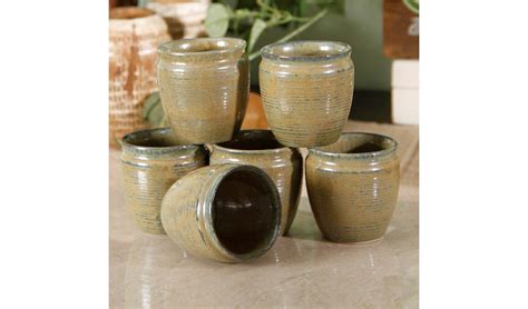 Buy Studio Pottery Yellow Kulhad Set Of 6 at 30% OFF Online | Wooden Street