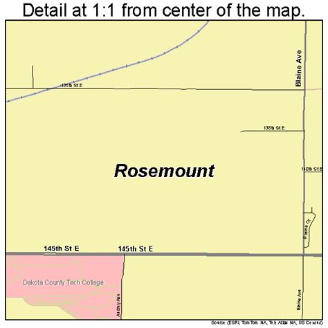 Rosemount Minnesota Street Map 2755726