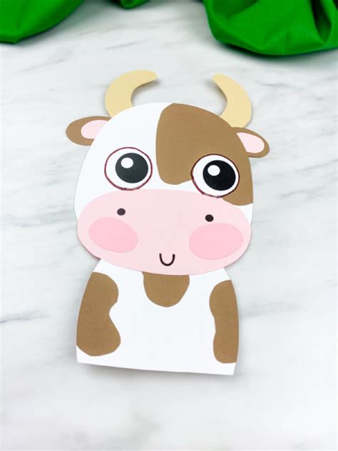 Easy Cow Craft For Kids [FREE Template]