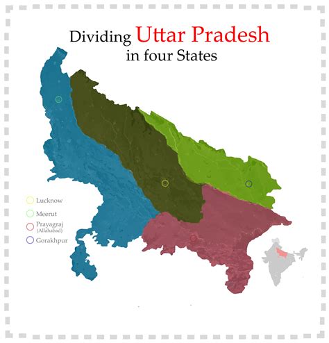 Map Of India Uttar Pradesh Gorakhpur - Maps of the World