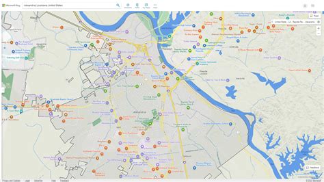 Alexandria Louisiana Map - United States