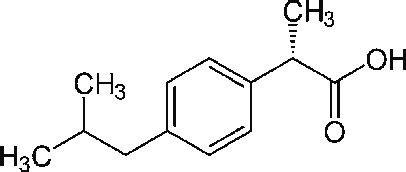 -Ibuprofen molecular structure. | Download Scientific Diagram