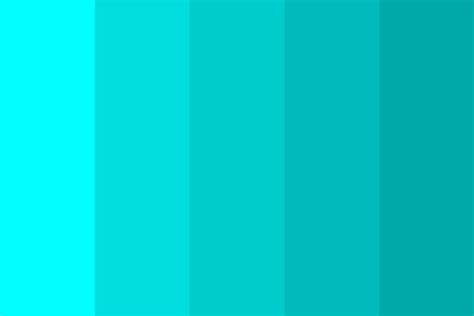 Cyan gradient Color Palette