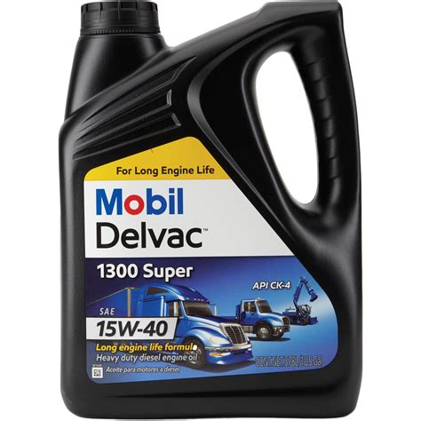 Mobil 1 1224921 Delvac 1300 Diesel Engine Oil, 15W-40, 1 Gallon