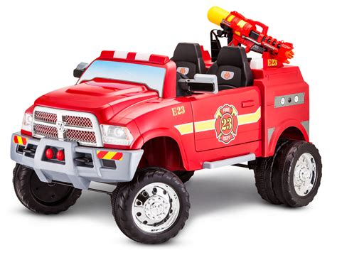 12-Volt RAM 3500 Fire Truck Ride-On Toy Car by Kid Trax, Red #Ad #Fire ...