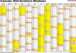 Schulferien Nrw 2024 Kalender