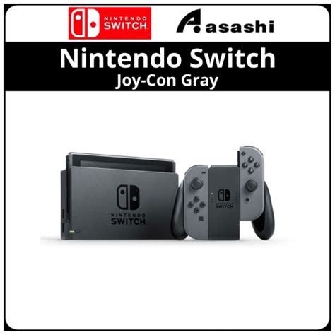 Nintendo Switch™ with Gray Joy Con controllers, NTD HAD S KAAAH MYS ...