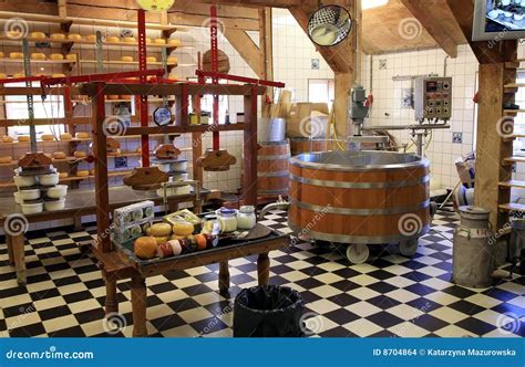 Cheese Manufacture in Netherlands. Stock Photo - Image of industrial ...