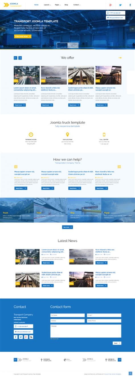 Joomla templates - noredmetro