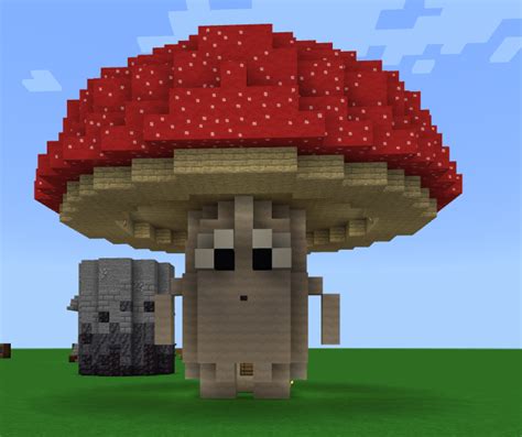 This Mushroom house I made : r/Minecraft