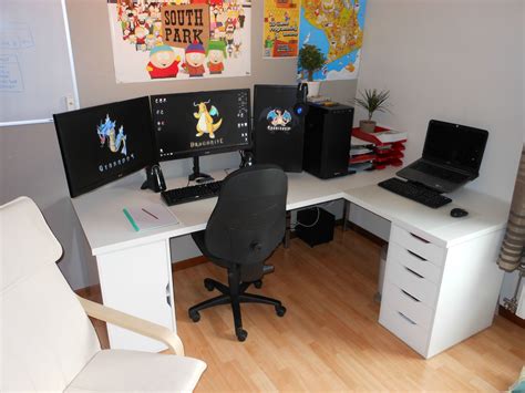 LINNMON / ALEX Ikea | Ikea corner desk, Home office setup, Ikea l shaped desk
