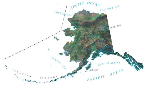 Large Detailed Map Alaska