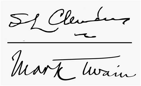 Transparent Signatures Mark - Mark Twain Signature, HD Png Download , Transparent Png Image ...