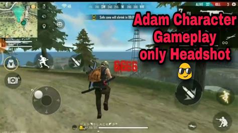 Free fire Gameplay | Adam Character gameplay only Headshot🔥🔥🔥 - YouTube