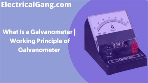 What Is a Galvanometer? | Galvanometer Working Principle