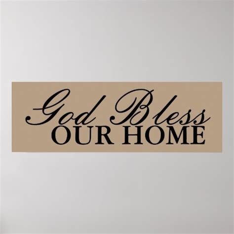 God Bless Our Home Wall Art Decor | Zazzle.com