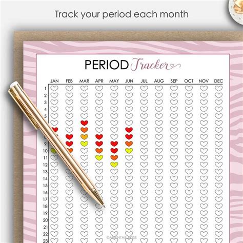 Bullet Journal Period Tracker, Bullet Journal Aesthetic, Bullet Journal ...